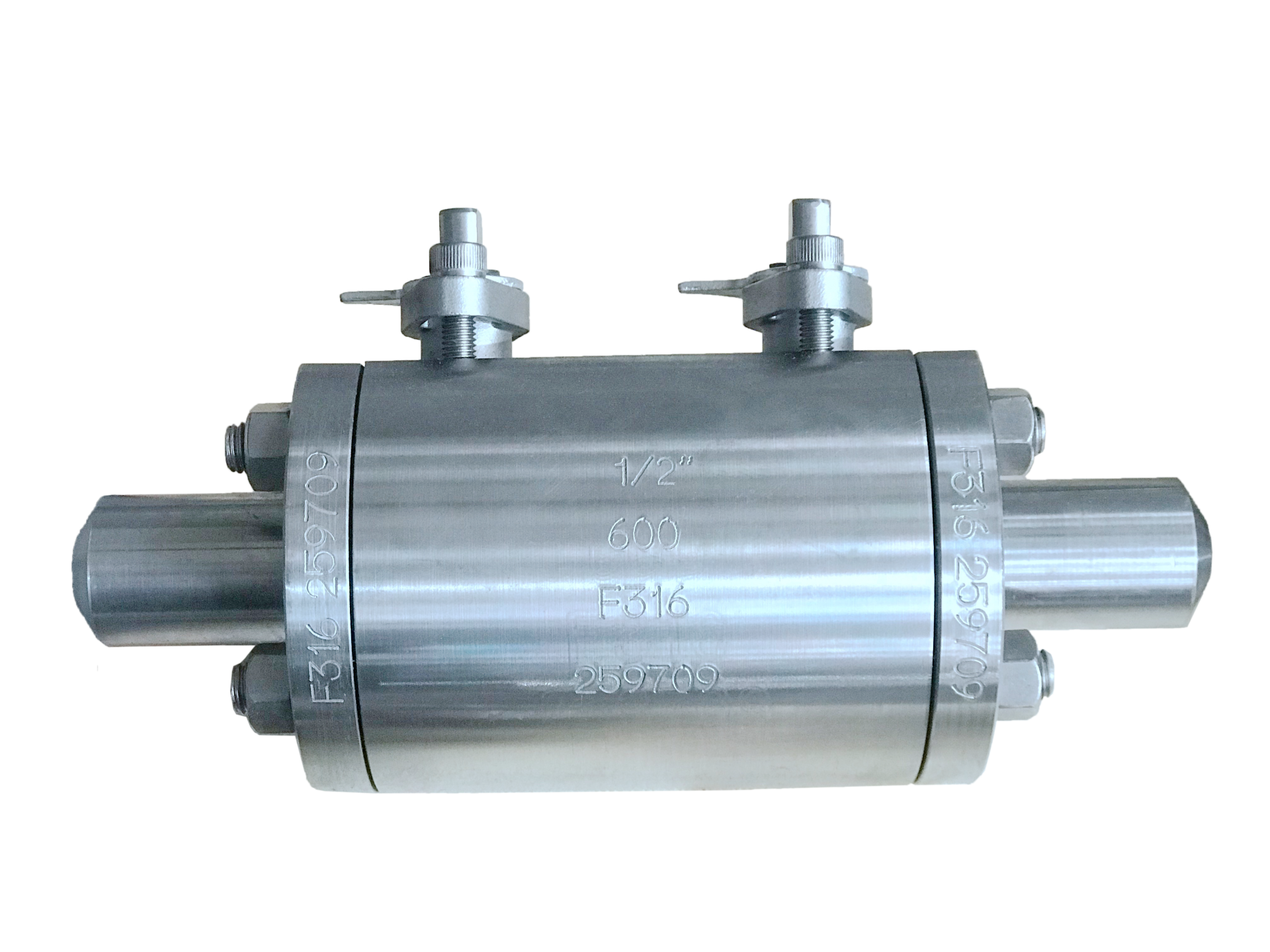 API SS316 CL600 1/2'' Butt-Weld Double Block and Bleed Ball Valve 