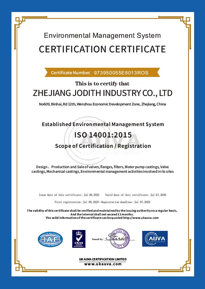ISO 14001-Environmental Management System CERTIFICATE